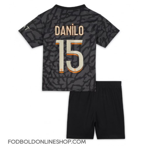 Paris Saint-Germain Danilo Pereira #15 Tredje trøje Børn 2023-24 Kortærmet (+ Korte bukser)